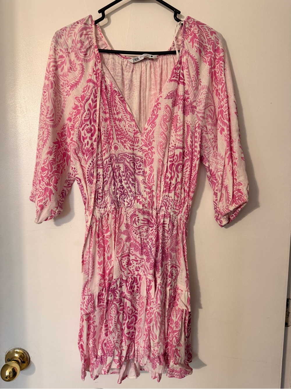 Pink & White Zara Dress